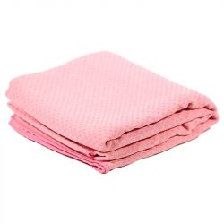 Yoga handdoek antislip roze